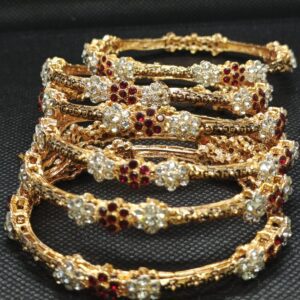 Golden red bangle